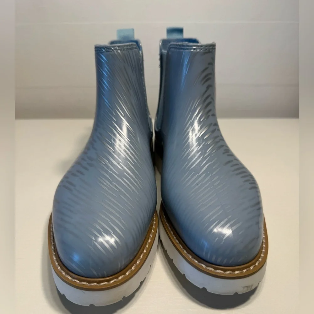 Cougar‎ x Jill Malek Baby Blue Rainboots NIB Sz 9